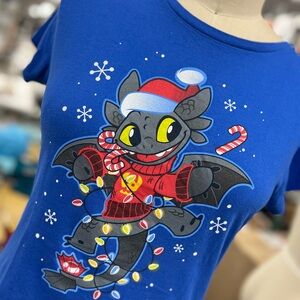 Toothless Christmas Tee XL